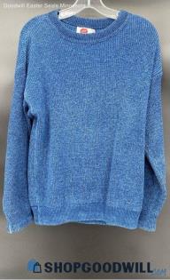 I'm A Plum Women's Blue LS sweater - Sz M