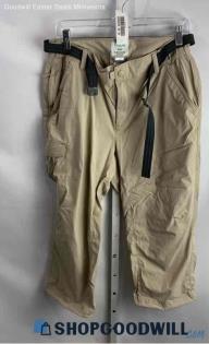 LL Bean Women's Khaki Cargo Trek Pant - Sz M