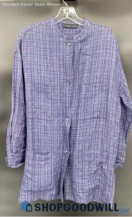 Company Men's Blue plaid LS shirt