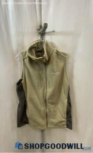 Columbia Women's Beige Full Zip Vest - Sz M