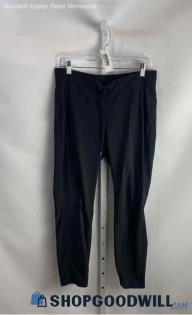 Athleta Women's Black Drawstring Polyester Pants - Sz 6