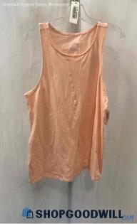 NWT Torrid Women's Pale Pink Mesh Plunge V Neck Tank Top - Sz 2X