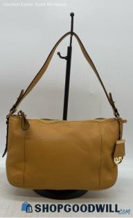 Michael Kors Bowery Tan Shoulder Bag Womens Pebbled Leather