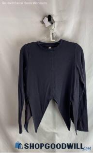 Athleta Women's Gray Tencel Long Sleeve Shirt - Sz XS