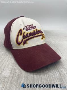 Men's Minnesota Gophers Fitted Maroon/Golden Yellow Hat