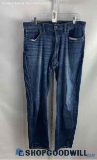 Lucky Brand Men's Dark Wash Blue Straight Jeans - Sz 34x32