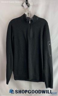 Tommy Bahama Men's Black 1/4 Zip Lightweight Sweater - Sz L