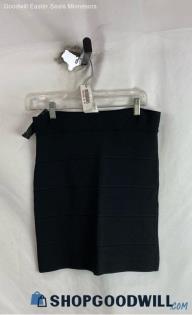 NWT BCBG Women's Black Pull-On Stretchy Skirt - Sz L