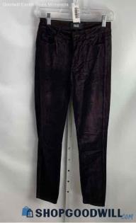 Paige Women's Purple Velvet Skinny Pants - Sz 25