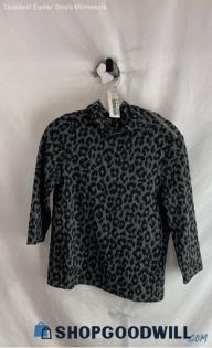 Chico's Women's Black Patterned Turtle neck Sweater - Sz S