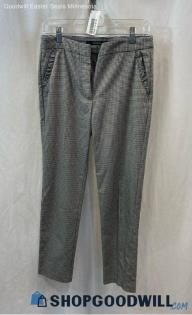 Zara Women's White/Black Houndstooth Print Pants - Sz M