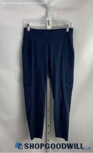 Athleta Women's Navy Cargo Polyester Pants - Sz 6