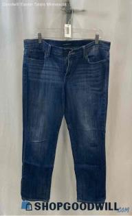 Lucky Brand Women's Dark Wash Blue Slim Straight Jeans - Sz 14