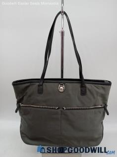 Michael Kors Kempton Grey Nylon Shoulder Tote Handbag Purse