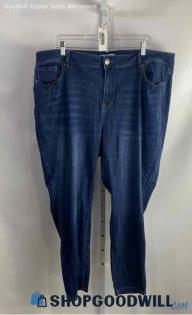 Lane Bryant Women's Blue Wash Cotton Jeans - Sz 24