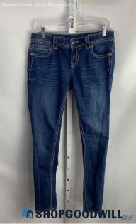 Miss me Women's Dark Blue Skinny Ankle Jeans - Sz 27