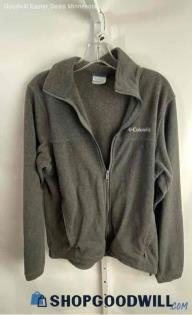 Columbia Women's Gray Lightweight Full Zip Fleece Sweater - Sz S