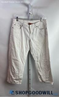 Lucky Brand Women's White Wide Leg Ankle Jeans - Sz 10