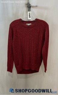 Athleta Women's Red Knit Sweater - Sz XXS