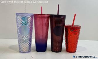 Starbucks Holo Iridescent Pink/purple Ombre Burgundy Red Travel Tumblers Cups