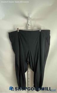 Athleta Women's Black High-Waisted Tech Wide Leg Flare Pants - Sz 26