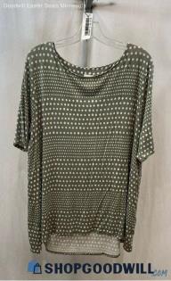 Chico's Women's Green Polkadot T-shirt - Sz XL