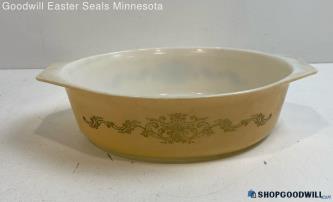 Pyrex Golden Rose Promo Casserole Dish Ovenware #045