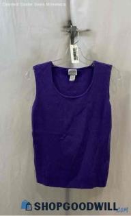 Chico's Women's Purple Tank Shirt - Sz M