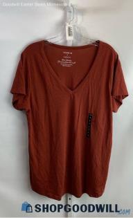 NWT Torrid Women's Chestnut Brown V Neck T-Shirt - Sz 2X