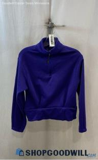 Athleta Women's Purple 1/4 Zip Sweater - Sz XS