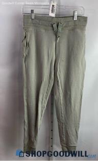 Athleta Women's Green/Gray Drawstring Ankle Joggers - Sz S