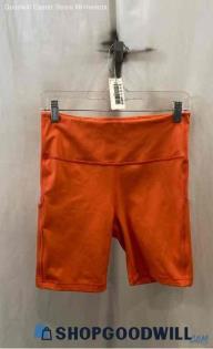 Athleta Women's Orange Biker Short - Sz M