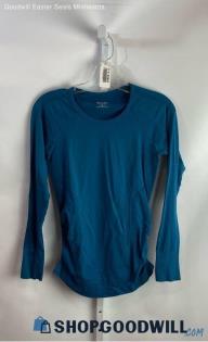 Athleta Women's Blue Long Sleeve Shirt - Sz S