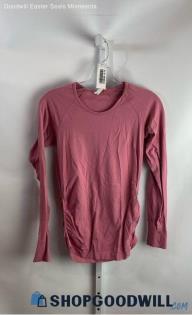 Athleta Women's Pink Long Sleeve Shirt - Sz S