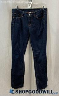 Lucky Brand Women's Blue Dark Wash Cotton Jeans - Sz 8