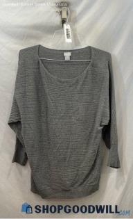 Chico's Women's Gray Pullover Blouse - Sz XL