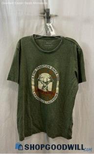 Lucky Brand Men's Weathered Green Front Graphic T-Shirt - Sz XL