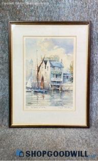 "The Prospect Of Whitby" Charles Patrickson Signed 11/850 London Pub Print Frame