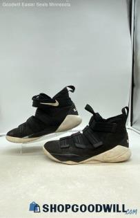 Nike Men's LeBron Soldier 11 Black Mesh Sneakers Sz 12.5