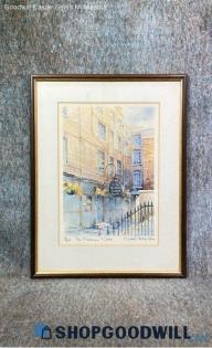 "The Cheshire Cheese" Charles Patrickson Signed 14/850 London Pub Print Framed