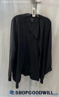 Athleta Women's Black Ponte Snap Button Blazer - Sz 24