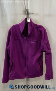 Columbia Women's Purple Zip Polyester Jacket - Sz XL