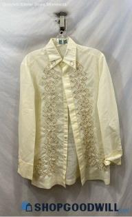 Tesord Men's Off White Dress Shirt - Sz 14 1/2-32