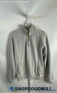 Carhartt Men's Heather Gray Henley Sweatshirt - Sz S