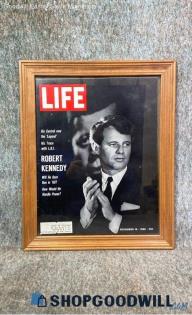 LIFE Vtg Robert Kennedy RFK November 18 1966 Alleged Magazine Collectibles Frame