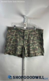 Lane Bryant Women's Sage/Beige Camo Twill Shorts - Sz 20