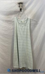 Athleta Women's Blue Stripes Racer Back Tank Shirt - Sz S