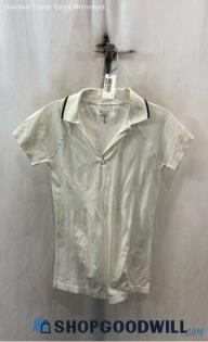 Athleta Women's White Polo Shirt - Sz XS