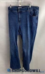 Lane Bryant Women's Dark Wash Blue High-Rise Bootcut Jeans - Sz 28