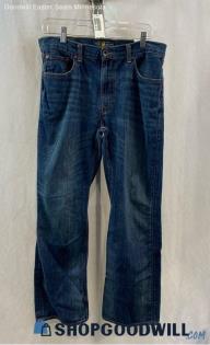 Lucky Brand Men's Blue Dark Wash Cotton Jeans - Sz 32